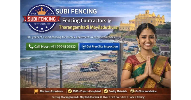 Fencing Contractors in Tharangambadi Mayiladuthurai