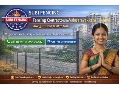 Fencing Contractors in Valasaravakkam chennai