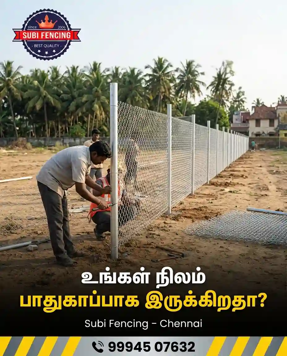 Professional Fencing Contractors in Chennai Site Work